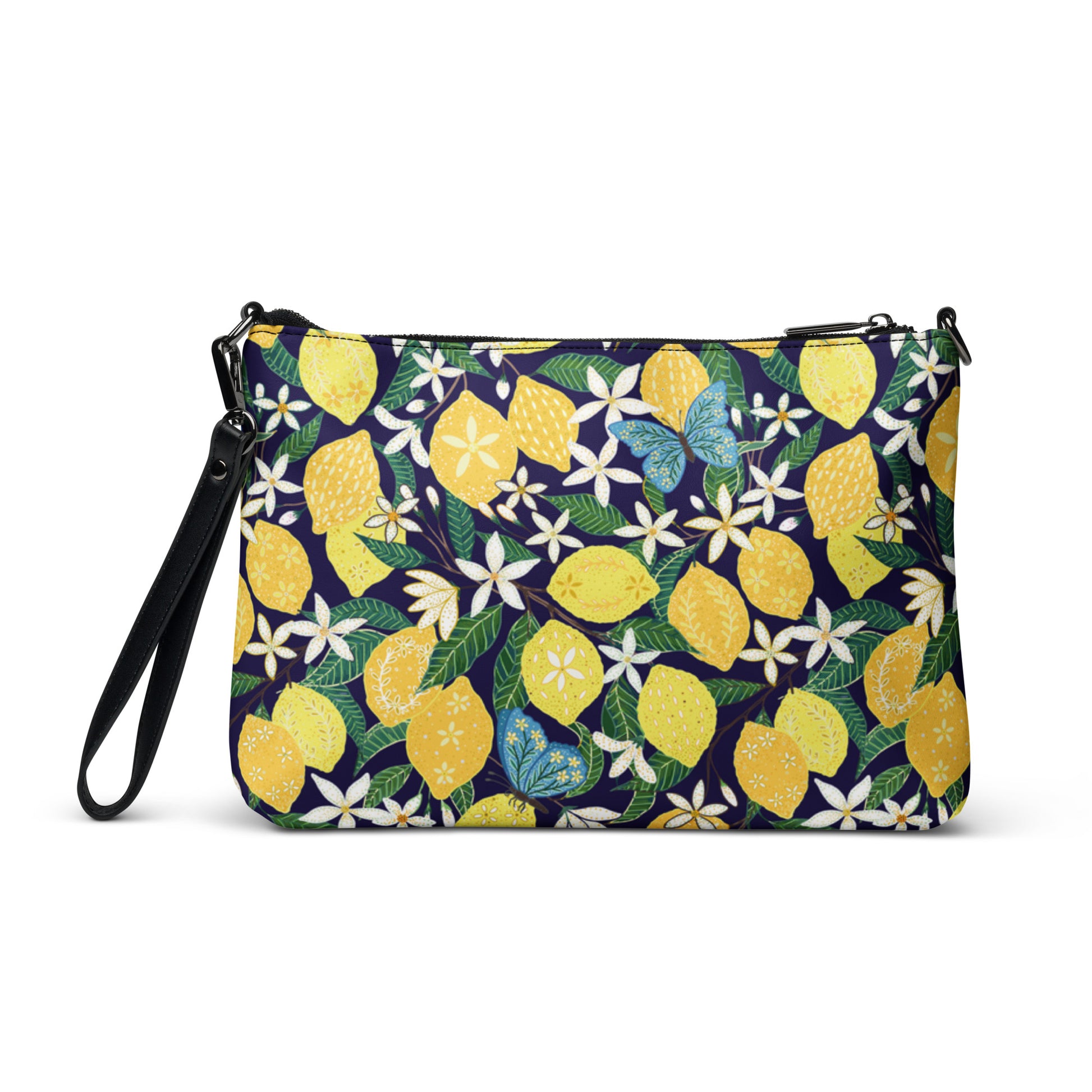 Crossbody Bag Lemons & Butterflies | Black twistedcaster