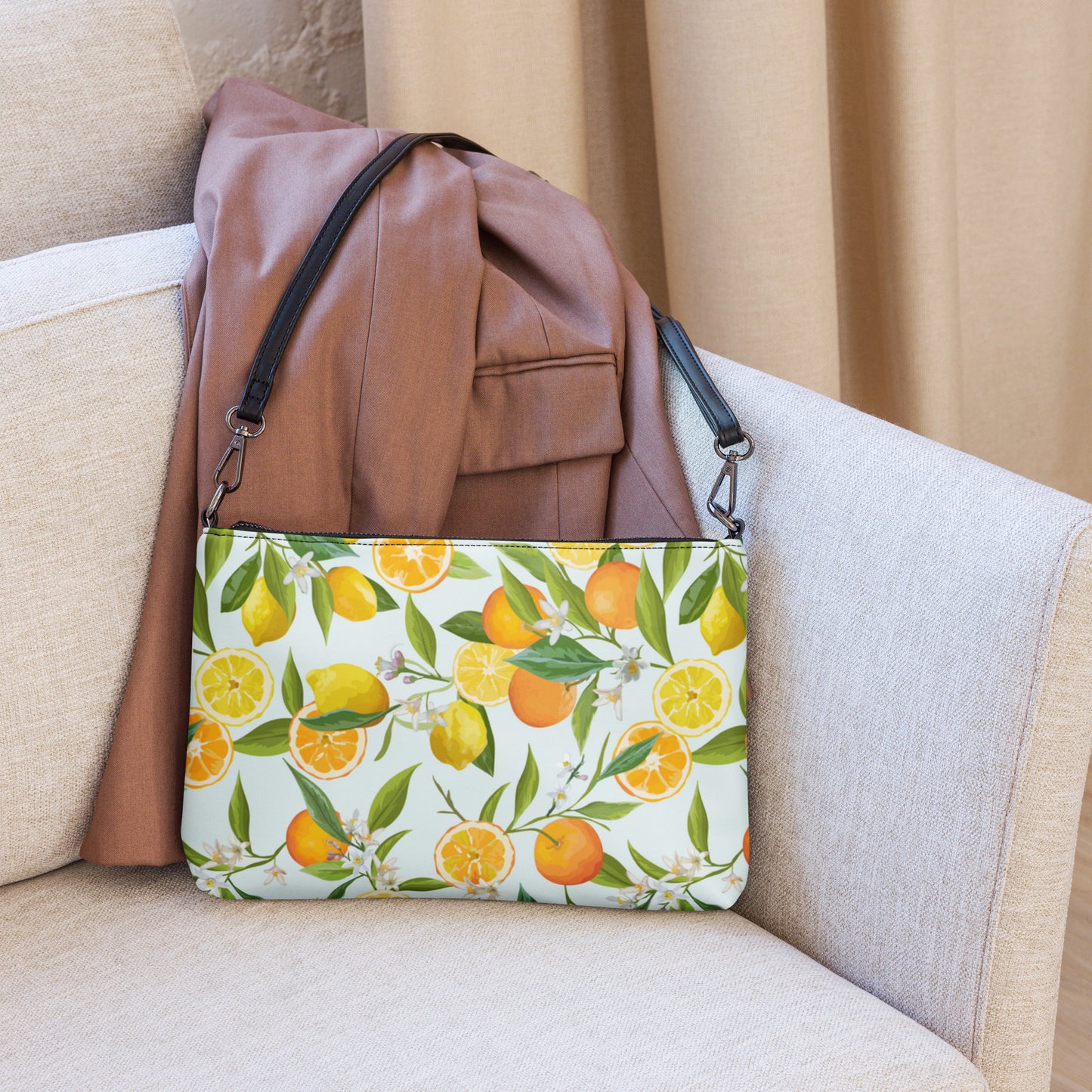 Crossbody Bag Lemons & Oranges | Blue twistedcaster