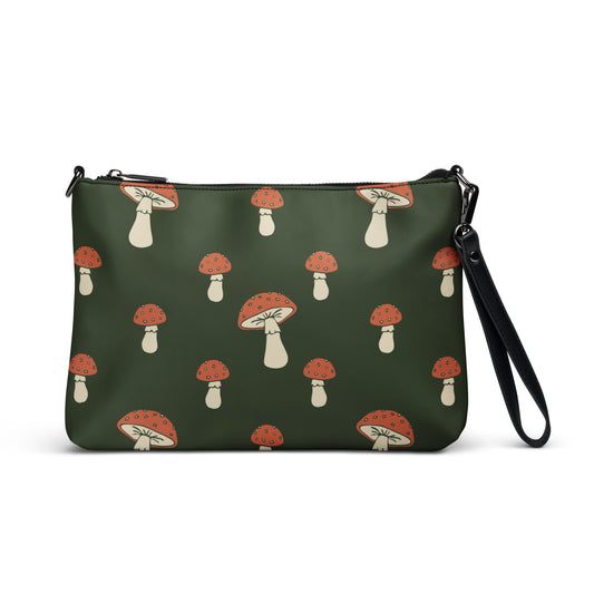 Crossbody Bag Cottage Mushrooms | Green twistedcaster