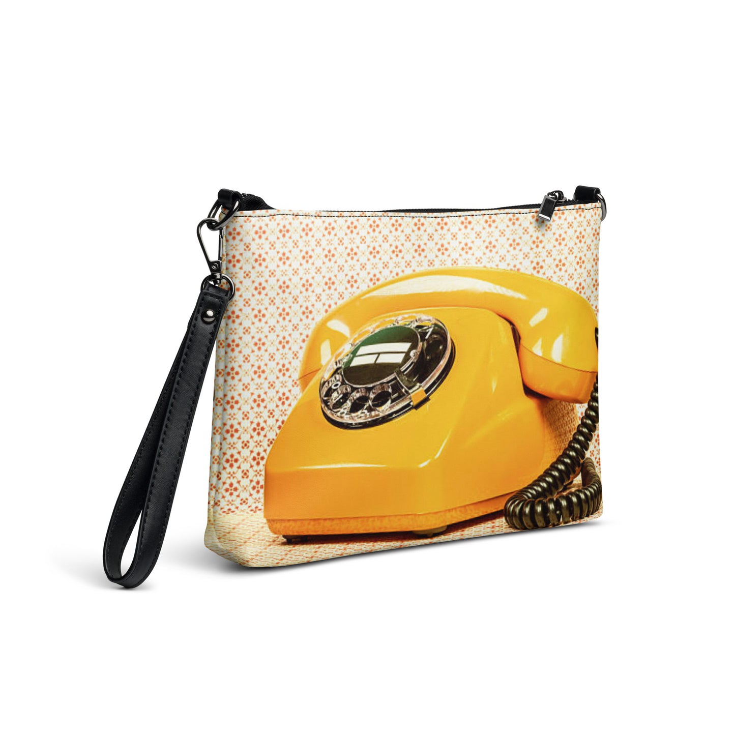 Crossbody Bag Yellow Retro Vintage Phone twistedcaster