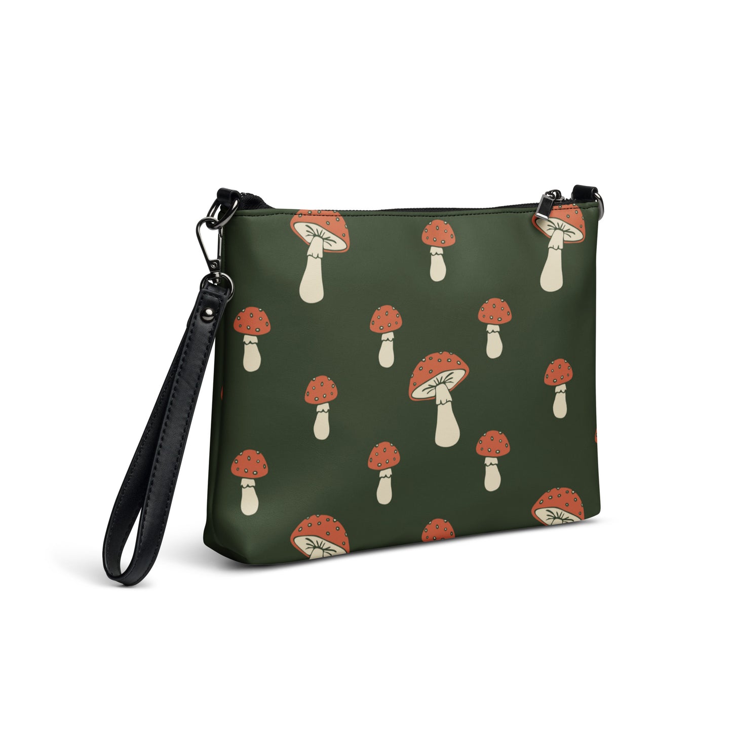 Crossbody Bag Cottage Mushrooms | Green twistedcaster