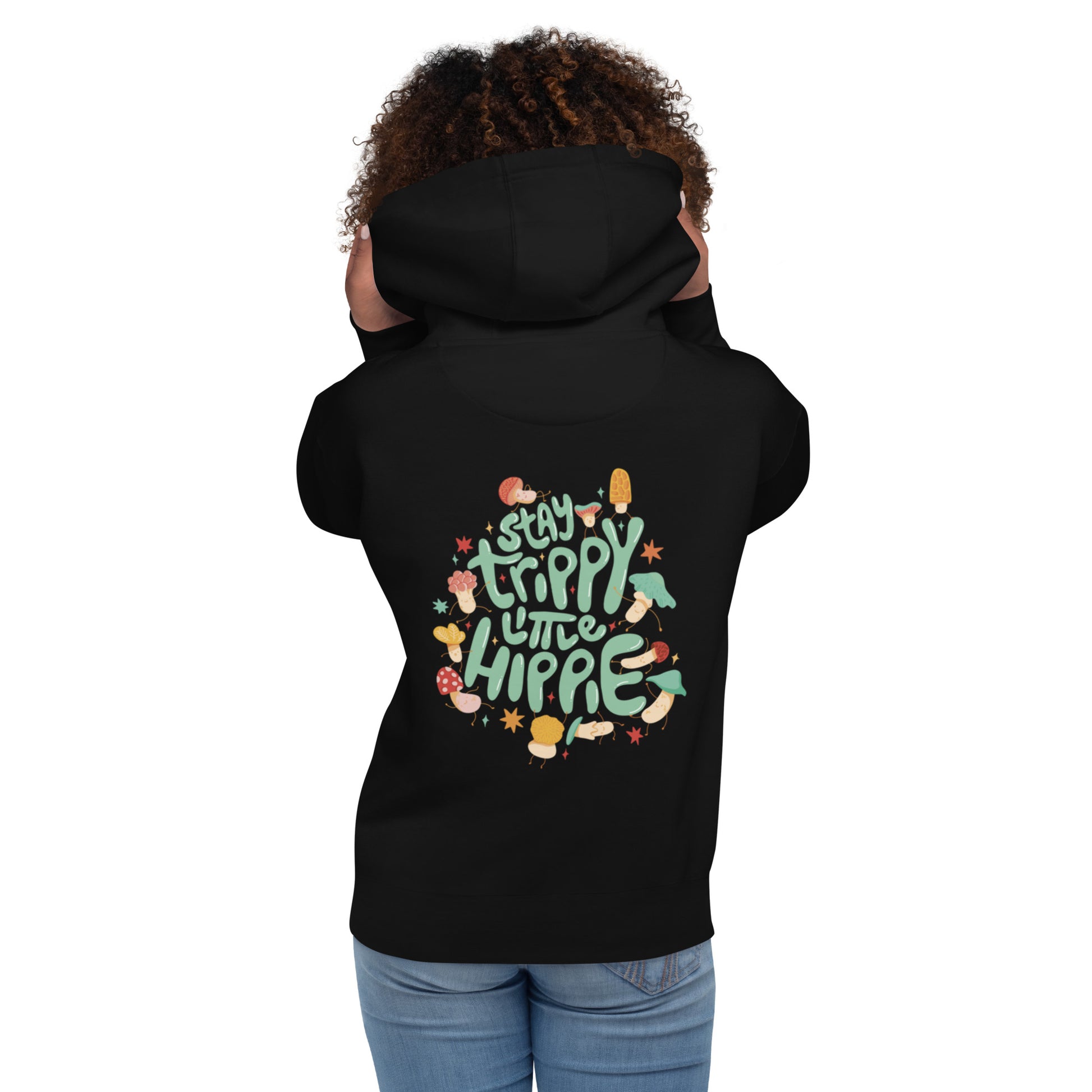 Women’s Graphic Print Long Sleeve Pullover Drawstring Hoodie Sweatshirt twistedcaster