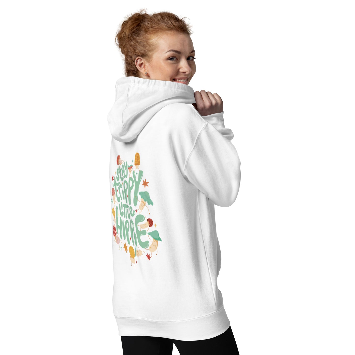 Women’s Graphic Print Long Sleeve Pullover Drawstring Hoodie Sweatshirt twistedcaster