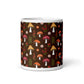 White Mug Cute Cottage Mushrooms twistedcaster