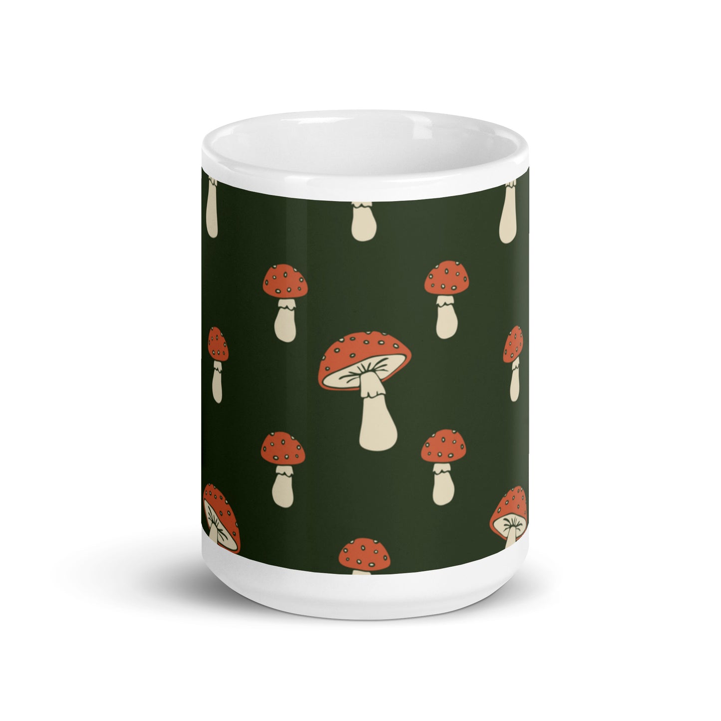 White Mug Cottage Mushrooms | Green twistedcaster