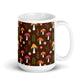 White Mug Cute Cottage Mushrooms twistedcaster