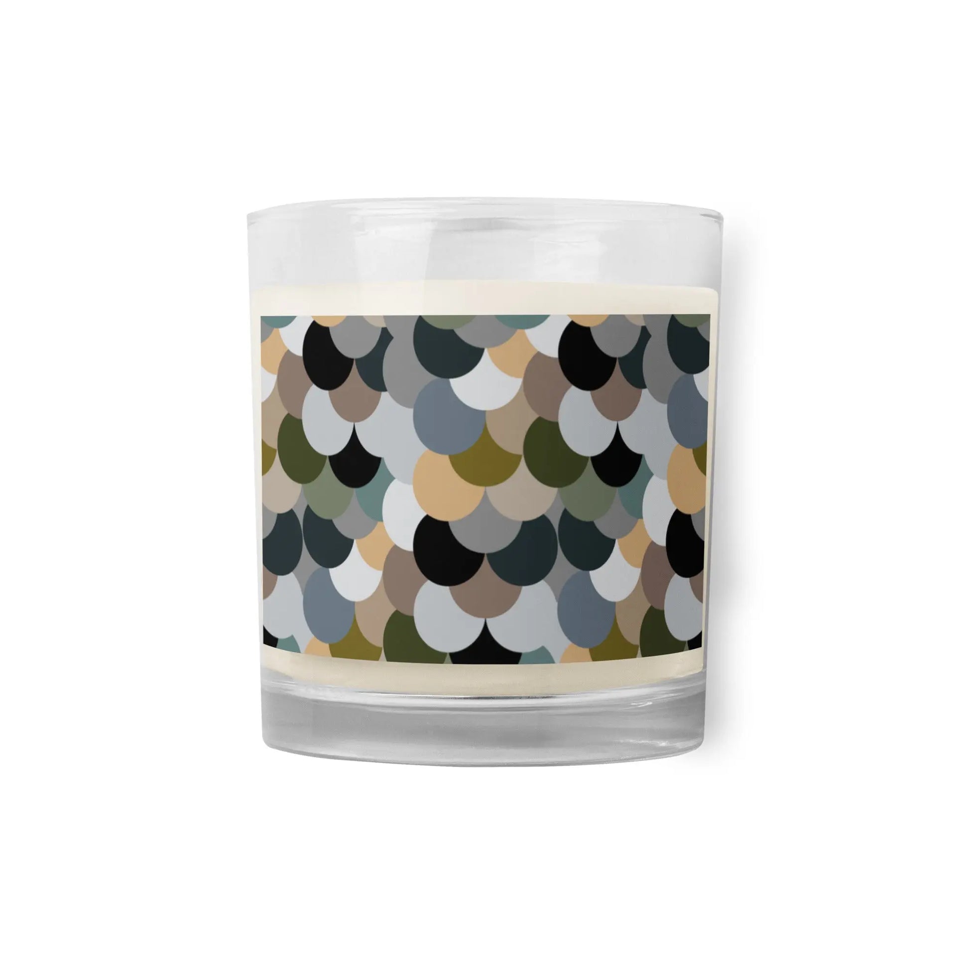 Abstract Pebbles Glass Jar Soy Wax Candle twistedcaster