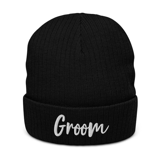 Groom Customizable Ribbed Knit Beanie twistedcaster