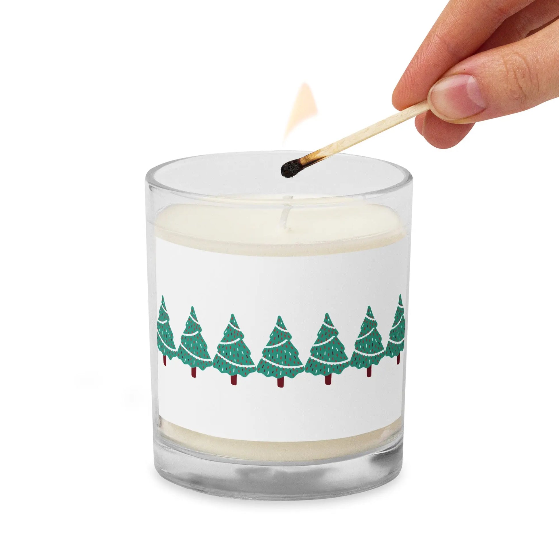 Holiday Pines Glass Jar Soy Wax Candle twistedcaster