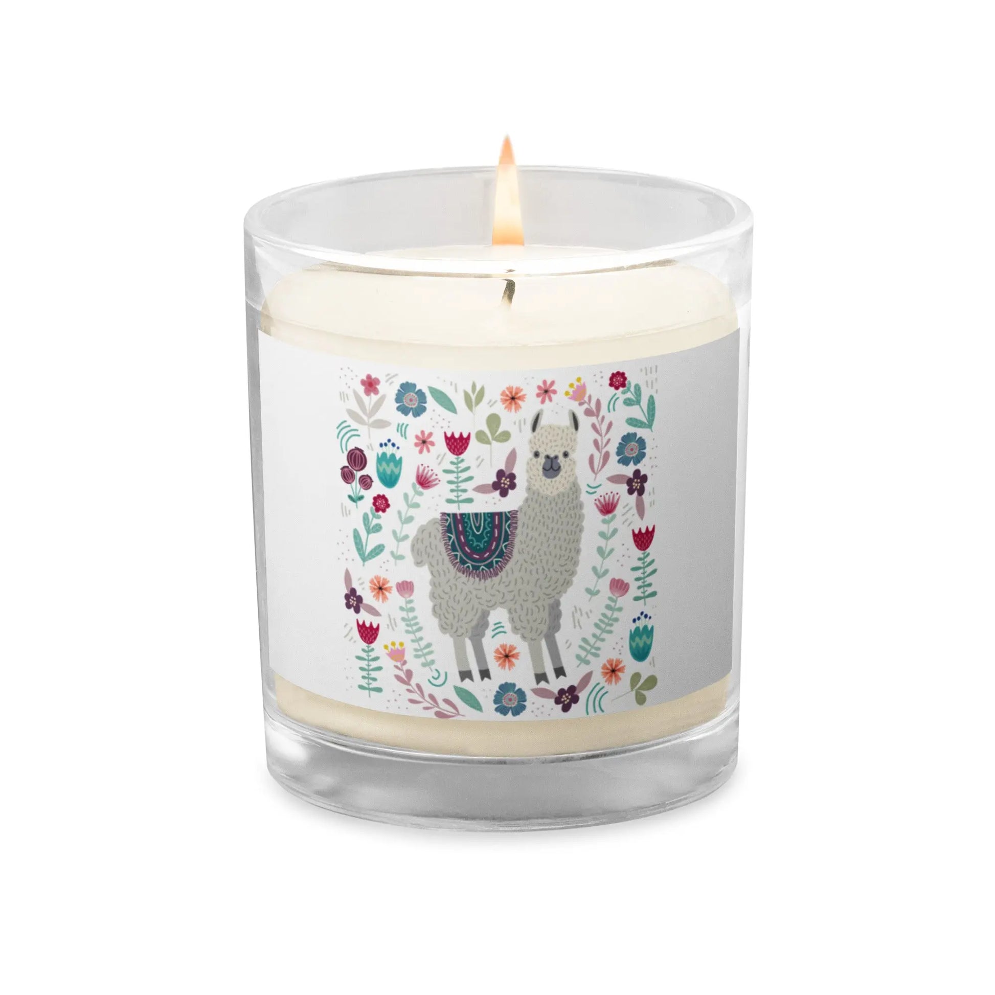 Llama Glass Jar Soy Wax Candle | Unscented twistedcaster