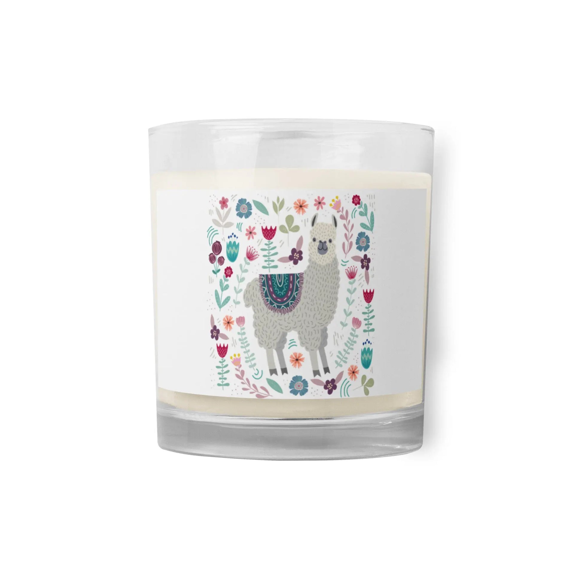 Llama Glass Jar Soy Wax Candle | Unscented twistedcaster