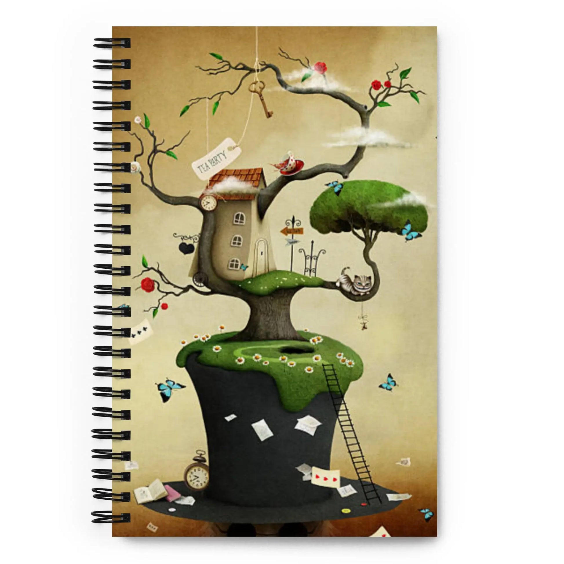 Mad Hatter House Spiral notebook | Wonderland | Fantasy twistedcaster