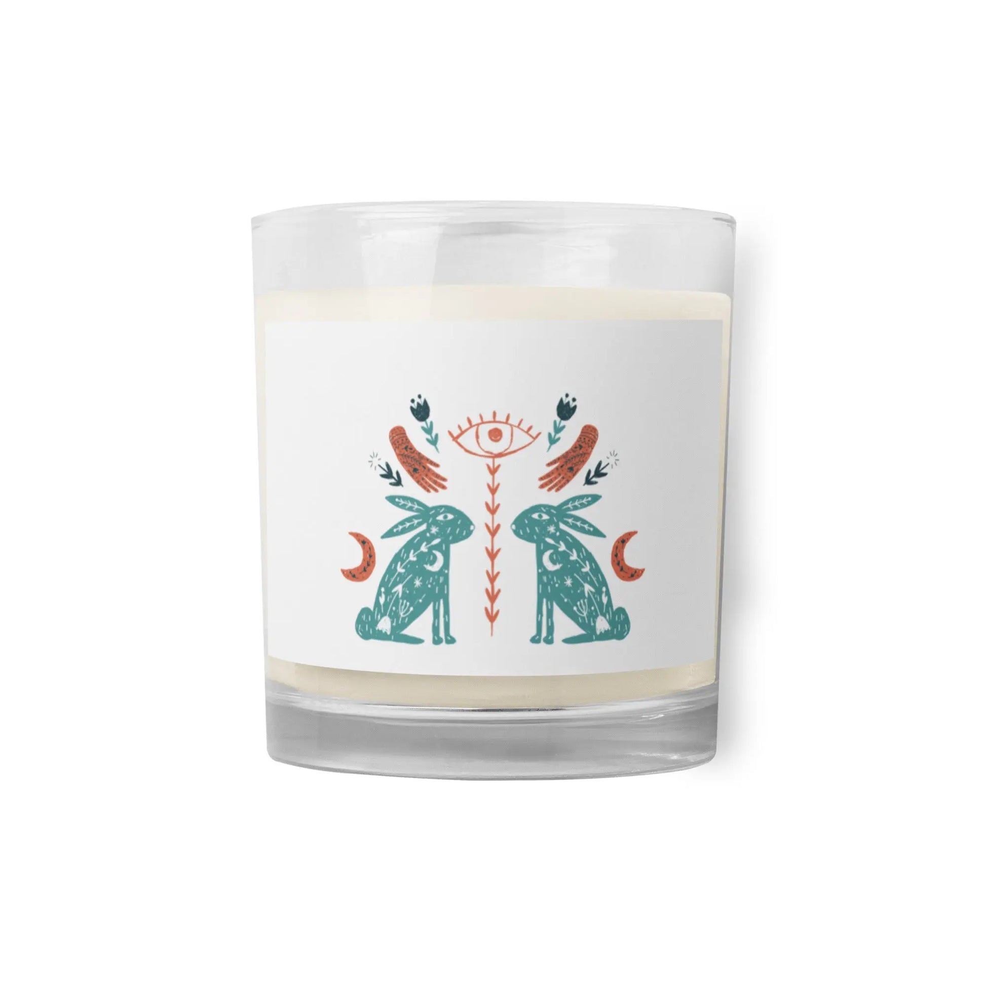 Mystic Rabbits Glass Jar Soy Wax Candle | Unscented twistedcaster