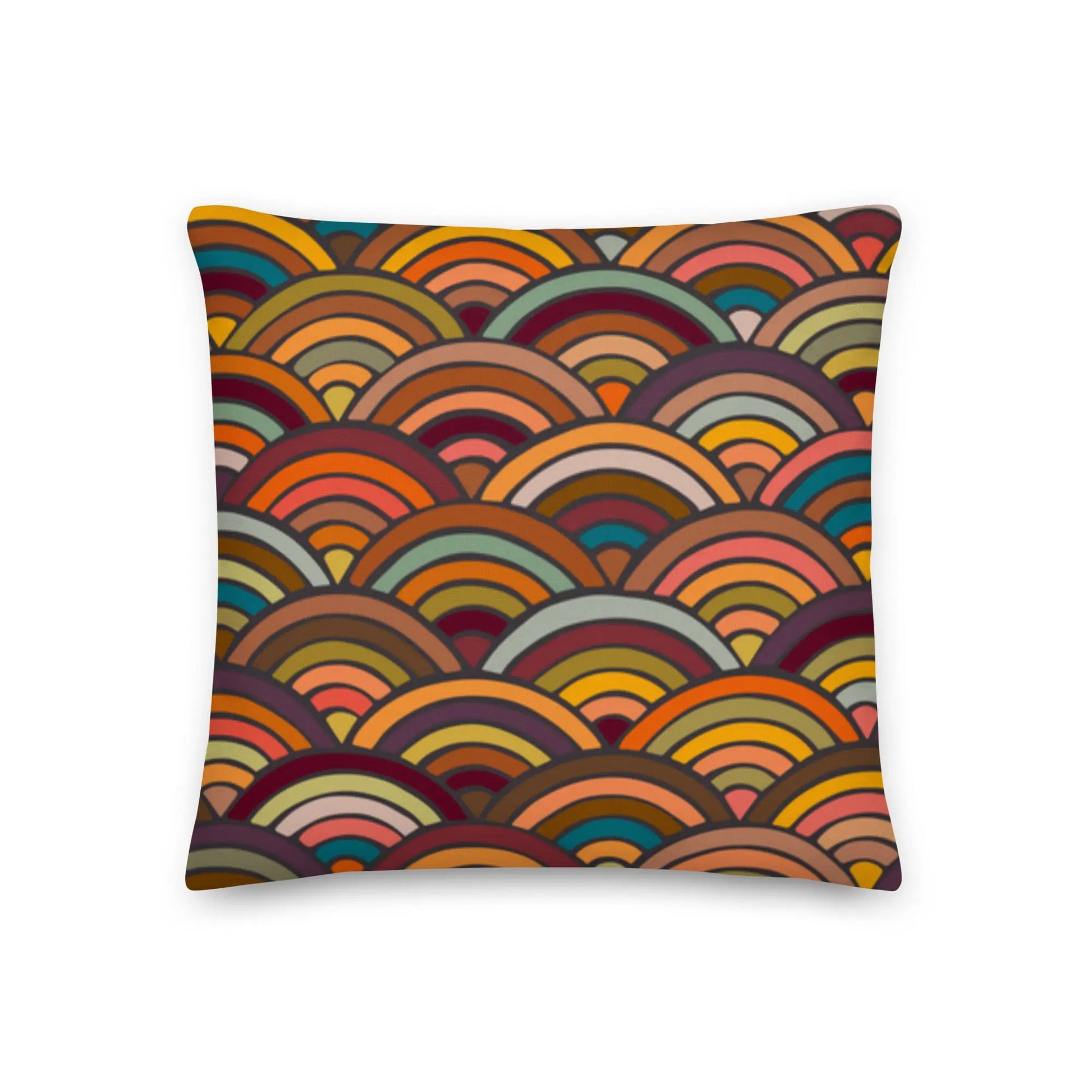 Seventies Arch Premium Throw Pillow twistedcaster