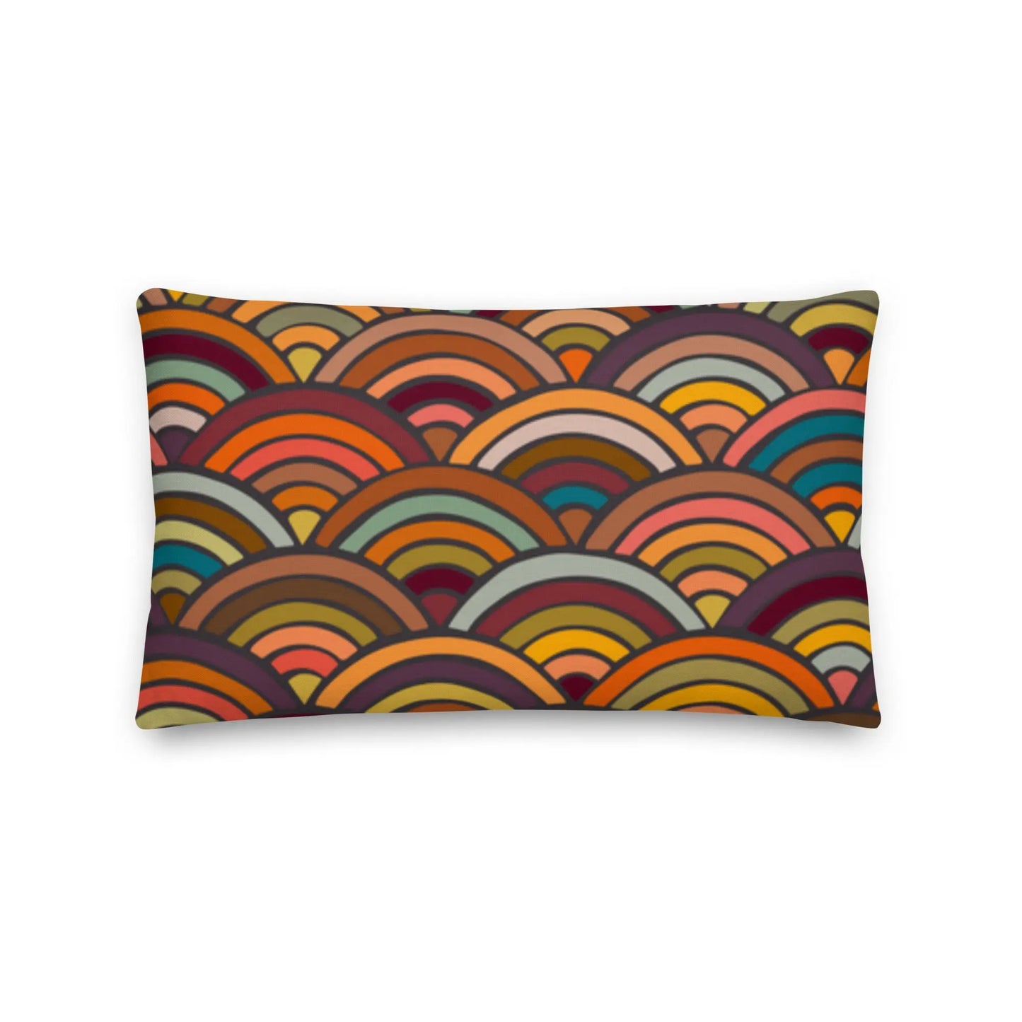 Seventies Arch Premium Throw Pillow twistedcaster