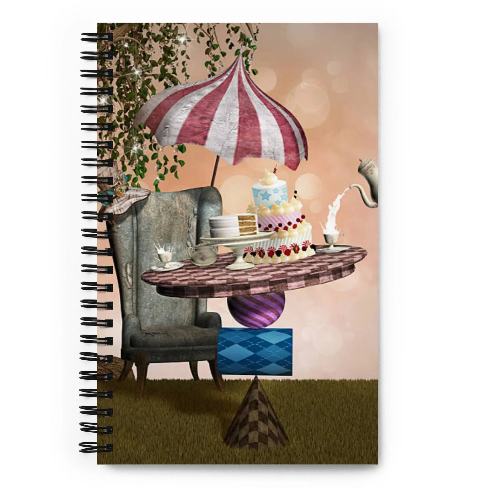 Tea Party Spiral notebook | Were All Mad Here twistedcaster