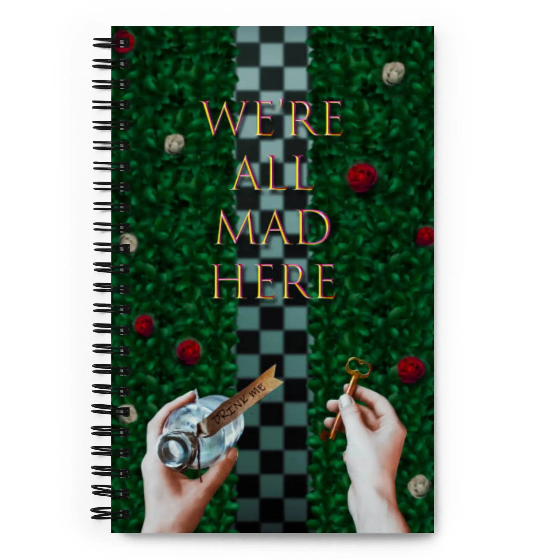 Wonderland Spiral notebook | Were Mad twistedcaster