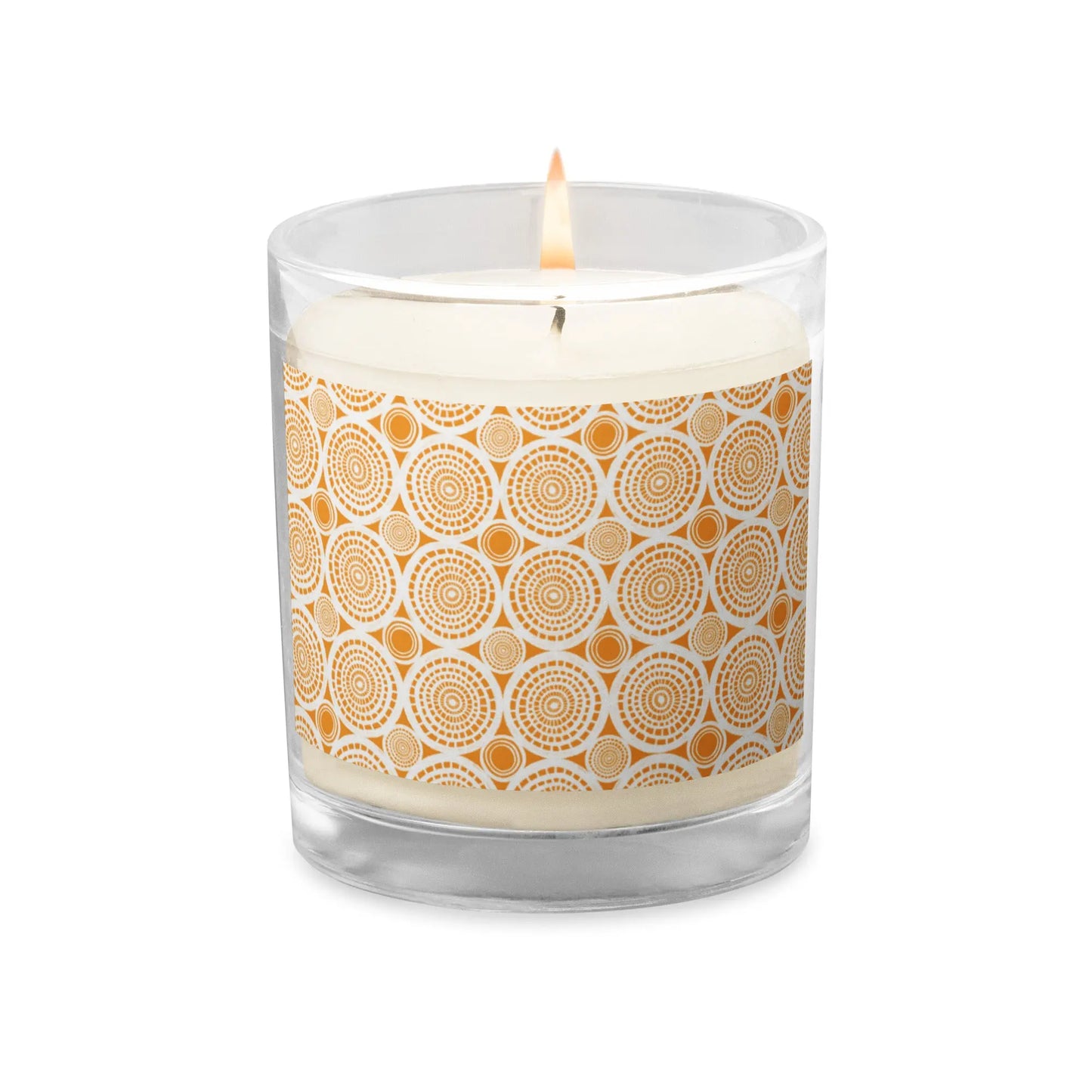 Yellow Burst Glass Jar Soy Wax Candle | Unscented twistedcaster