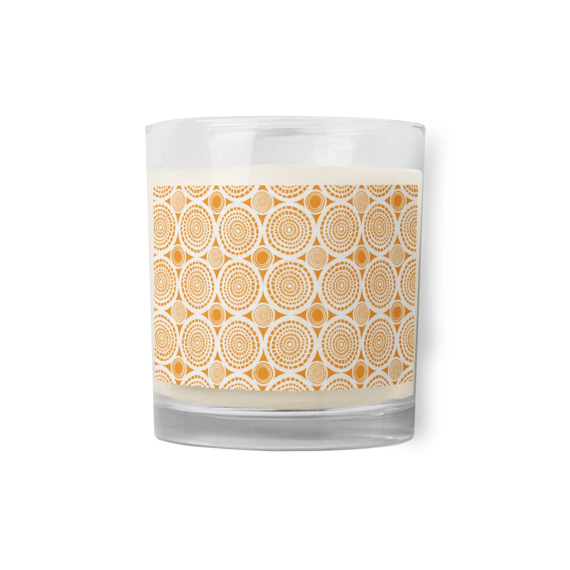 Yellow Burst Glass Jar Soy Wax Candle | Unscented twistedcaster