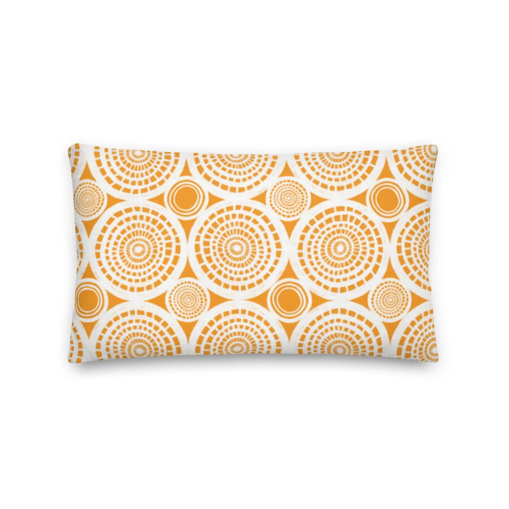 Yellow Burst Premium Throw Pillow twistedcaster