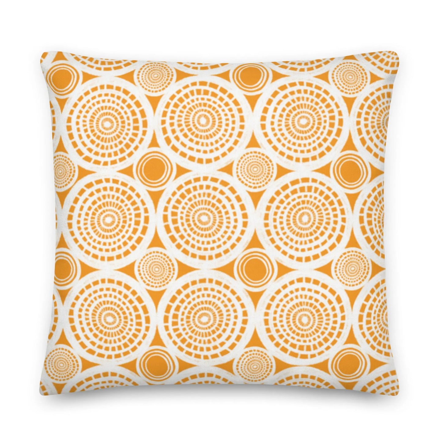 Yellow Burst Premium Throw Pillow twistedcaster