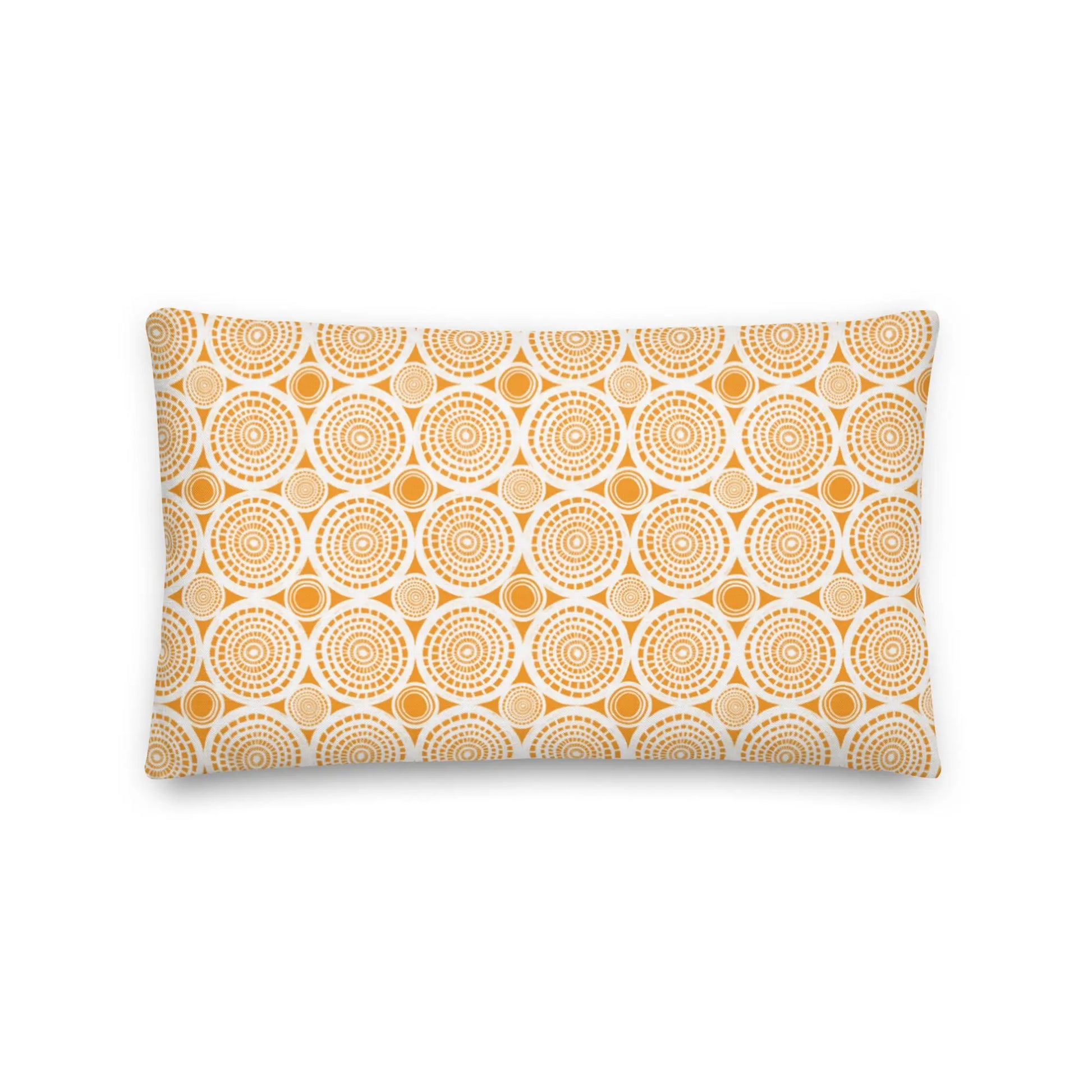 Yellow Burst Premium Throw Pillow twistedcaster