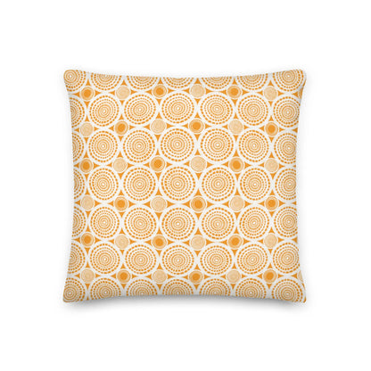 Yellow Burst Premium Throw Pillow twistedcaster